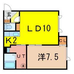 CONCORDE A（緑町）の物件間取画像